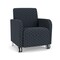 Lesro Siena Lounge Reception Guest Chair w/ Front Casters, 27 in W 29.5 in L 32.5 in H SN1101 - alternate 1